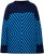 Ulla Popken Graphic Stripe Long Sleeve Turtleneck Sweater Navy - Mikiny & mikiny s kapucí - 