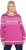 Ulla Popken Norwegian Style Pastel Tone Long Sleeve Sweater Summer Berry - Mikiny & mikiny s kapucí - 