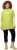 Ulla Popken Oversized Knit Sweater Vest Lime Green - Mikiny & mikiny s kapucí - 