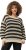 Ulla Popken Striped Long Sleeve Crocheted Sweater Vanilla - Mikiny & mikiny s kapucí - 