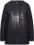Ulla Popken Sequined Knit Long Sleeve Hoodie Black - Mikiny & mikiny s kapucí - 