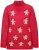 Ulla Popken Gingerbread Men Sweater Salsa Red - Mikiny & mikiny s kapucí - 