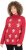 Ulla Popken Gingerbread Men Sweater Salsa Red - Mikiny & mikiny s kapucí - 