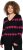 Ulla Popken Heart Print Long Sleeve V-Neck Sweater Black - Mikiny & mikiny s kapucí - 