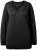 Ulla Popken Soft Fine Knit Pullover V-Neck Sweatshirt Black - Mikiny & mikiny s kapucí - 