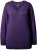 Ulla Popken Casual V-Neck Long Sleeve Sweater Deep Violet - Mikiny & mikiny s kapucí - 