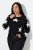 Ulla Popken Glitter Stars Soft Knit Sweater Black - Mikiny & mikiny s kapucí - Pohodlné mikiny, hoodie a pleteniny