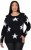 Ulla Popken Glitter Stars Soft Knit Sweater Black - Mikiny & mikiny s kapucí - 