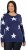 Ulla Popken Glitter Stars Soft Knit Sweater Blue - Mikiny & mikiny s kapucí - 