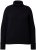 Ulla Popken Turtleneck Sweater with Ribbed Inserts Black - Mikiny & mikiny s kapucí - 