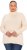 Ulla Popken Turtleneck Ribbed Trim Long Sleeve Sweater Nature Melange - Mikiny & mikiny s kapucí - 