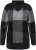 Ulla Popken Grand Check Long Sleeve Sweater Charcoal Grey Melange - Mikiny & mikiny s kapucí - 