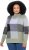 Ulla Popken Grand Check Long Sleeve Sweater Sage Green - Mikiny & mikiny s kapucí - 