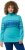 Ulla Popken Apres Ski Long Sleeve Troyer Collar Sweater Bright Turquoise - Mikiny & mikiny s kapucí - 