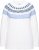Ulla Popken Norwegian-Inspired Long Sleeve Knit Sweater Snow White - Mikiny & mikiny s kapucí - 