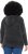 Ulla Popken Chenille Knit Hoodie Graphite Grey - Mikiny & mikiny s kapucí - 