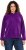 Ulla Popken Chenille Knit Hoodie Dark Purple - Mikiny & mikiny s kapucí - 