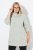 Ulla Popken Space Yarn Oversized Turtleneck Sweater Light Grey Melange - Mikiny & mikiny s kapucí - Pohodlné mikiny, hoodie a pleteniny