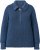 Ulla Popken Two-Tone Mixed Knit Troyer Collar Sweater Navy - Mikiny & mikiny s kapucí - 