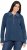 Ulla Popken Two-Tone Mixed Knit Troyer Collar Sweater Navy - Mikiny & mikiny s kapucí - 
