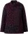 Ulla Popken Leopard Print Scarf Sweater Dark Ruby - Mikiny & mikiny s kapucí - 