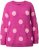 Ulla Popken Fluffy Polka Dot Sweater Summer Berry - Ulla Popken - 