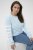Kaffe Curve Mila Sweatshirt Nantucket Breeze Blue - Mikiny - 