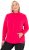 Ulla Popken Modular Fleece Zip Front Jacket Magenta - Mikiny & mikiny s kapucí - 