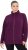 Ulla Popken Modular Fleece Zip Front Jacket Dark Cherry - Mikiny & mikiny s kapucí - 