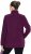 Ulla Popken Modular Fleece Zip Front Jacket Dark Cherry - Mikiny & mikiny s kapucí - 