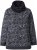 Ulla Popken Teddy Collar Printed Sweatshirt Black - Mikiny & mikiny s kapucí - 