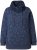 Ulla Popken Teddy Collar Printed Sweatshirt Navy - Mikiny & mikiny s kapucí - 