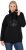 Ulla Popken Rhinestone Snowflake Turtleneck Sweatshirt Black - Mikiny & mikiny s kapucí - 