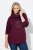 Ulla Popken Rhinestone Snowflake Turtleneck Sweatshirt Dark Ruby - Mikiny & mikiny s kapucí - Pohodlné mikiny, hoodie a pleteniny