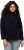 Ulla Popken Tonal Leopard Print Longline Zip-Up Sweatshirt Black - Mikiny & mikiny s kapucí - 