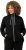 Ulla Popken Contrast Color Zip Up Sweatshirt Black - Mikiny & mikiny s kapucí - 