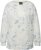 Ulla Popken Tie-Dyed Long Sleeve Sweatshirt Snow White - Mikiny & mikiny s kapucí - 