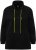 Ulla Popken GLOW Lettered Collared Sweatshirt Black - Mikiny & mikiny s kapucí - 