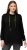 Ulla Popken GLOW Lettered Collared Sweatshirt Black - Mikiny & mikiny s kapucí - 