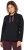 Ulla Popken Stand-Up Collar Long Sleeve Sweatshirt Black - Mikiny & mikiny s kapucí - 