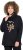 Ulla Popken Sparkling Candy Cane Graphic Sweatshirt Black - Mikiny & mikiny s kapucí - 