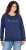 Ulla Popken NEW CASUAL Ruffled Hem Sweatshirt Navy - Mikiny & mikiny s kapucí - 