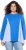 Ulla Popken Pinstripe Gore Long Sleeve Sweatshirt Peacock Blue - Mikiny & mikiny s kapucí - 