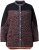 Ulla Popken Neon Tiger Stripe Jacket Black - Mikiny & mikiny s kapucí - 