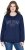 Ulla Popken NYC Embroidered Long Sleeve Sweatshirt Ink Blue - Mikiny & mikiny s kapucí - 