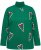 Ulla Popken Candy Cane Graphic Sweatshirt Meadow Green - Mikiny & mikiny s kapucí - 
