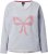 Ulla Popken Bow City Lettering Sweatshirt Light Grey Melange - Mikiny & mikiny s kapucí - 