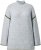 Ulla Popken Decorative Seam Sweater Light Grey Melange - Mikiny & mikiny s kapucí - 
