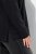 Ulla Popken Chain Fringe Smooth Fleece Sweatshirt Black - Mikiny & mikiny s kapucí - Pohodlné mikiny, hoodie a pleteniny