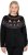 Ulla Popken Norwegian Style Christmas Sweater Black - Mikiny & mikiny s kapucí - 